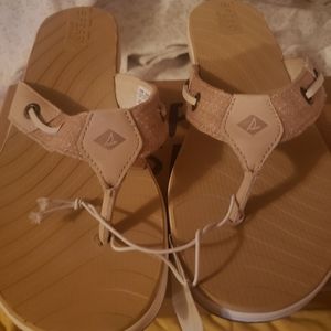 Sperry Ladies Seabrook Sandal Tan Size 8
